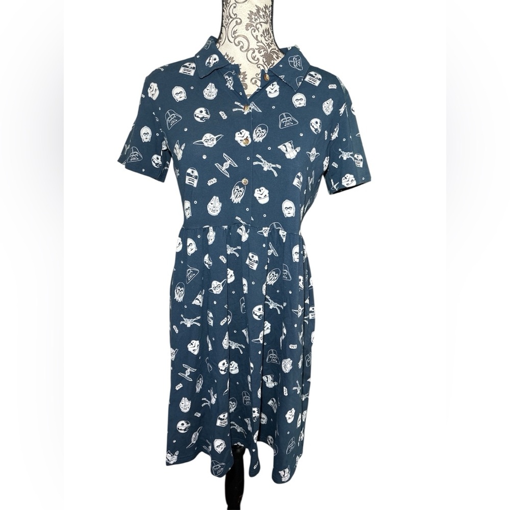 Cakeworthy Star Wars Button Up Dress size L